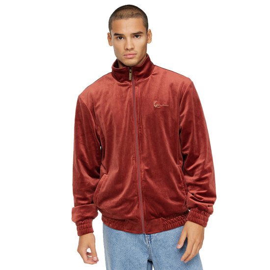 Karl Kani Ανδρική ζακέτα Chest Signature Velvet Jacket